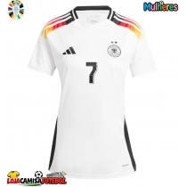 Camisa de Futebol Alemanha Kai Havertz #7 Equipamento Principal Mulheres Europeu 2024 Manga Curta